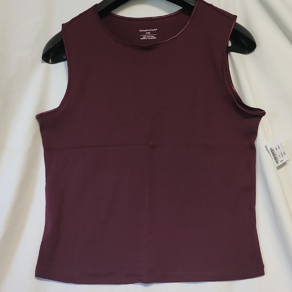 Christopher & Banks Plum Tank Top